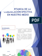 La Importancia de La Comunicación Efectiva en Nuestro