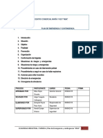 Proyecto Plan de Emergencia y Contingencia Centro Comercial María y Keit