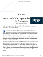 A Carta de Maria para Santo Inácio de Antioquia