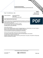 Cambridge International Advanced Subsidiary and Advanced Level