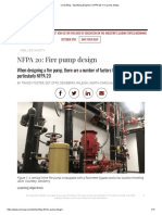 Consulting - Specifying Engineer - NFPA 20 - Fire Pump Design PDF