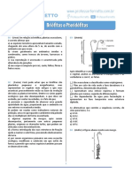 Briófitas e Pteridófitas - Questões