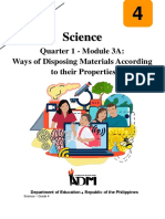 Science: Quarter 1 - Module 3A: Ways of Disposing Materials According To Their Properties