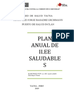 Plan Anual de Ii - Ee Saludables 2019