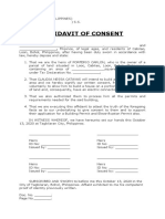 Affidavit of Consent Permit