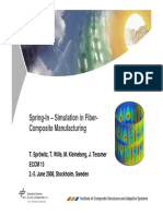 Spring-In - Simulation in Fiber-Composite Manufacturing