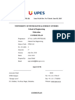 Natural Gas Eng Course Plan