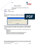 Project Load Error PDF