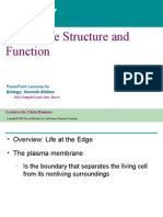 Membrane Structure and Function: Powerpoint Lectures For