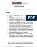 Expediente Tecnico de Mejoramiento de Vivienda Rural