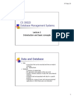 CS 3002D Database Management Systems