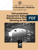 Aviation Mechanics Bulletin Fall-Protection Equipment Safeguards Maintenance Personnel Working at Height