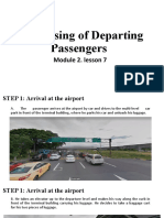 Processing of Departing Passengers