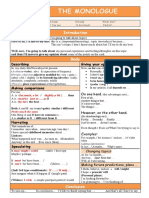 GUIDELINES General For Monologue and Dialogue