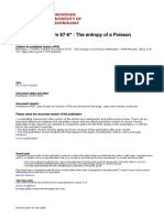 Solution To Problem 87-6 : The Entropy of A Poisson Distribution