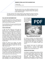 Interpreting Strain Measurements From Load Tests in Bored Piles