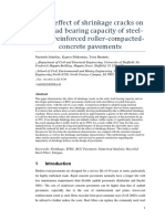 The Effect of Shrinkage Cracks On The Load Bearing Capacity of Steel-Fibre-Reinforced Roller-Compacted - Concrete Pavements