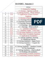 Notes Index. Alg 1 S2