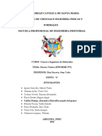 Universidad Catolica de Santa Maria Facultad de Ciencias E Ingeneria Fisicas Y Formales Escuela Profesional de Ingenieria Industrial