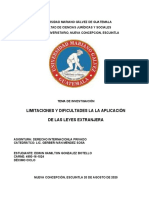 LIMITACIONES Y DIFICULATADES EN LAAPLICACIÓN DEL DERECHO EXTRANJERO (Recuperado Automáticamente)