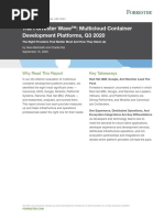 The Forrester Wave™ - Multicloud Container Development Platforms, Q3 2020