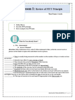 Lesson 1:: Review of FITT Principle