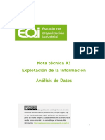 Nota Técnica #3. Explotación de Datos - Analítica