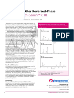 With Gemini C18: Using PH To Alter Reversed-Phase Selectivity