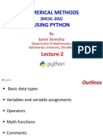 Numerical Methods Using Python: (MCSC-202)