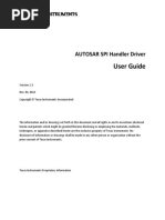 User Guide: AUTOSAR SPI Handler Driver