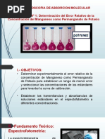 Lab. #1 - Determinación Del Error Relativo de La Concentración Del Manganeso Como Permanganato de Potasio