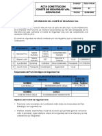 Pesv-Pr-06 - Acta Conformacion Comite Del Pesv