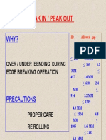 Peak in / Peak Out: Over / Under Bending During Edge Breaking Operation