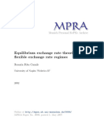 Equilibrium Exchange Rate Theories Under Flexible Exchange Rate Regimes