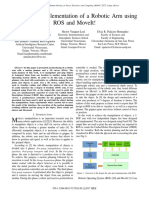 Design and Implementation of A Robotic Arm Using Ros and Moveit!