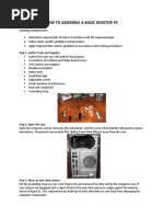 How To Assemble A Basic Desktop PC