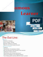 Autonomous Learner Presentation