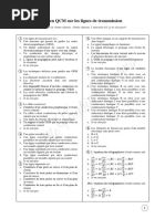 TD Sur Les Lignes de Transmission Sous Forme de QCM