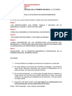 DESARROLLO PSICOSOCIAL EN LA PRIMERA INFANCIA Tercera Tutoria.