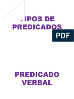 Tipos de Predicados - Predicado Verbal y No Verbal