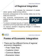 Objective of Regional Integration: Amity School of Business