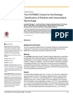 The H-ATOMIC Criteria For The Etiologic Classification of Patients With Intracerebral Hemorrhage