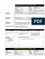 English Lesson Plan Form 1 2020: at The End of The Lesson, Pupils Should Be Able To