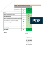 Thread Engagement Length Calculation