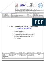 11 KV Power Cable Site Test Report: (NMGR103 To NMGR104)