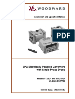 EPG Electrically Powered Governors With Single Phase Droop: Installation and Operation Manual