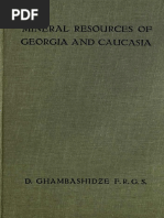 David Ghambashidze. Mineral Resources of Georgia and Caucasia. George Allen & Unwin, London, 1919