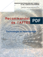 AFTES Technologie de Boulonnage PDF