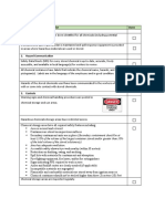 Chemical Storage Area Checklist Done 1. Risk Assessment