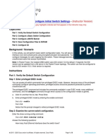 2.5.5 Packet Tracer - Configure Initial Switch Settings